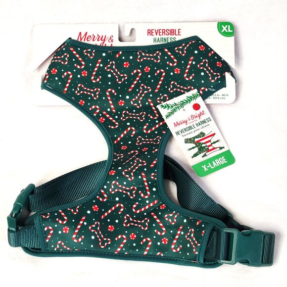Merry & Bright Holiday Reversible Harness for Dogs - Picture 1 of 2